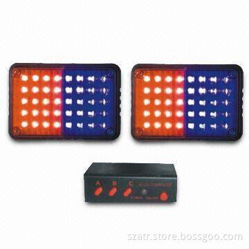 Double Color Flash Lights with Voltage of 12V DC, 30W Power, Flashes Quickly for 8 Times